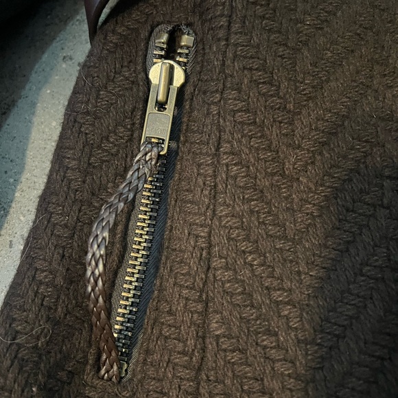 MACKAGE Asymmetrical Zip Belted Wool
Coat. Brown. Size M. EUC - Picture 15 of 15